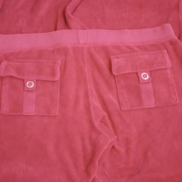 Juicy Couture Pink Terrycloth Flare Pants with Pockets - Picture 5 of 5